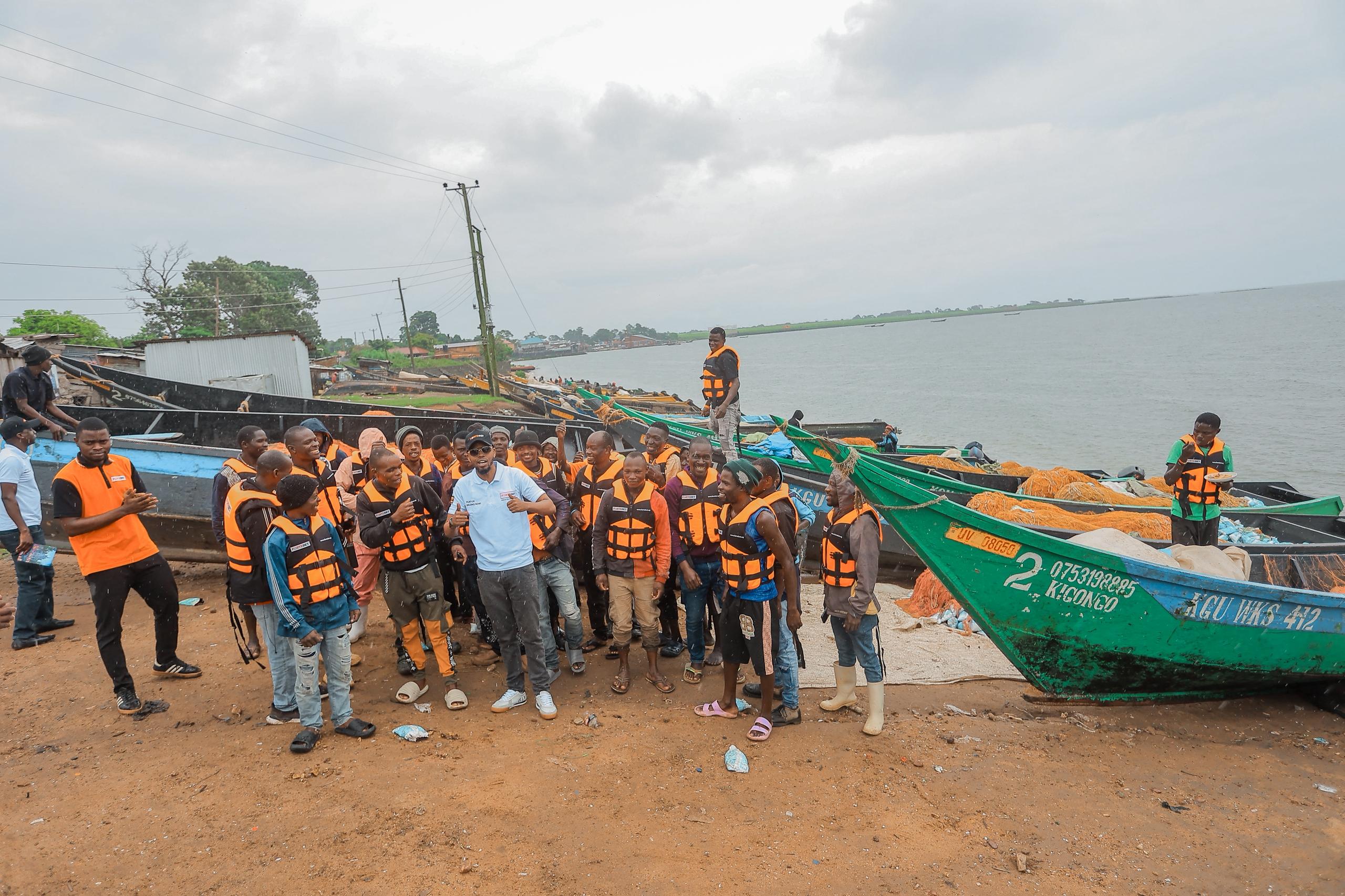 FORTEBET ‘RESCUES’ ENTEBBE FISHERMEN’S LIVE WITH LIFE-JACKETS